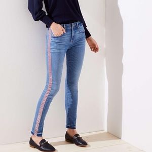 Loft Velvet Stripe Jeans